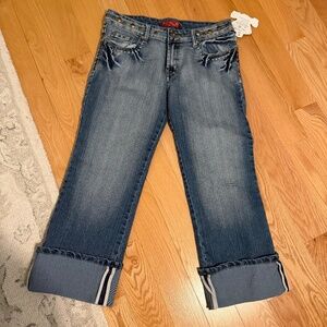 Seyoo boutique studded capris jeans - size xL (denim size 30)